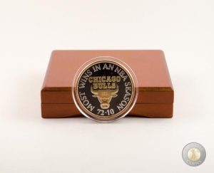 Chicago Bulls 1996 Season Commemorative Coin with Tri Gold