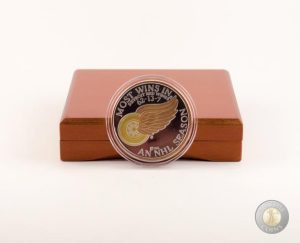 Detroit Red Wings Most Wins Commemorative Coin with Tri Gold